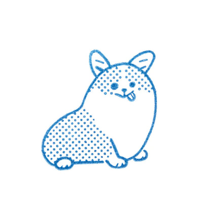King Jim Kori Jirushi Clear Stamps - Large - Corgi
