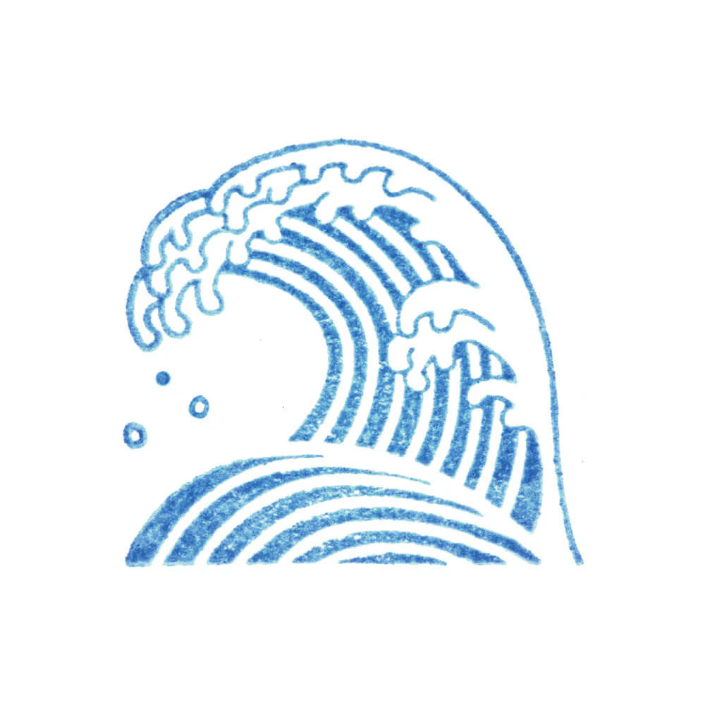 King Jim Kori Jirushi Clear Stamps - Large - Wave
