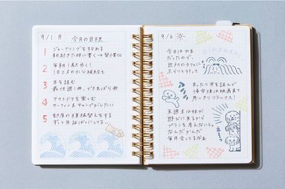 King Jim Kori Jirushi Clear Stamps - Large - Wave