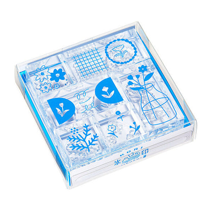 King Jim Kori Jirushi Clear Stamps - Flower Set