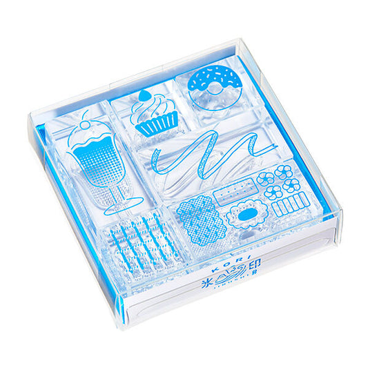 King Jim Kori Jirushi Clear Stamps - Sweets Set