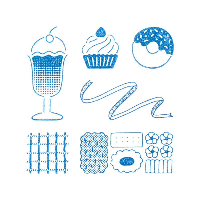 King Jim Kori Jirushi Clear Stamps - Sweets Set