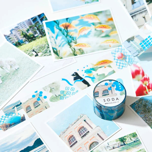 King Jim SODA Transparent Masking Tape - Photo (30mm)