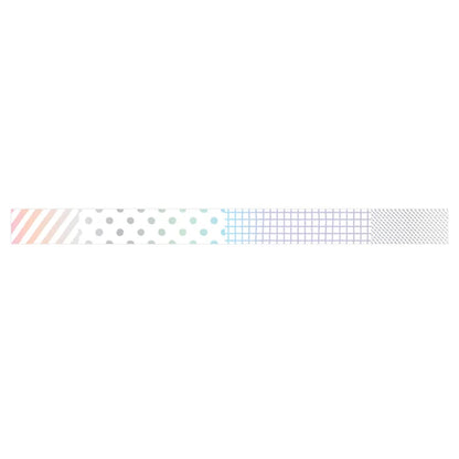 King Jim SODA Transparent Masking Tape - Aurora Foil -  Mix2 (10mm)