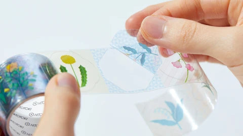King Jim SODA Transparent Stickers Roll - Wildflower