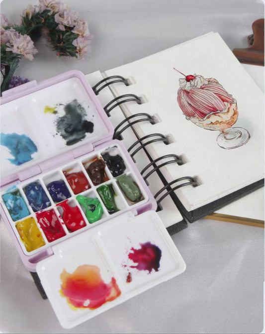 SeamiArt Mini Watercolor Palette Box