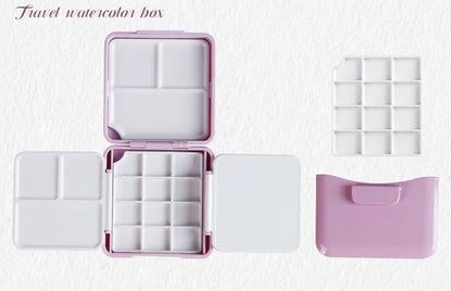 SeamiArt Expandable Mini Watercolor Palette Box