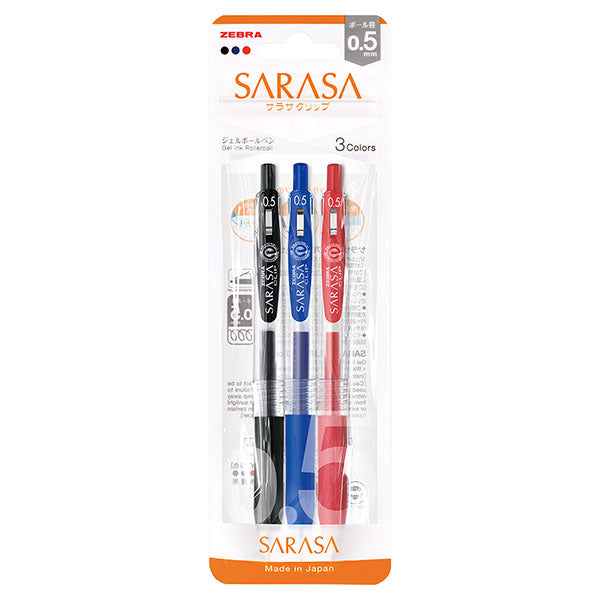 Zebra Sarasa Gel Pen - 3 Color Set