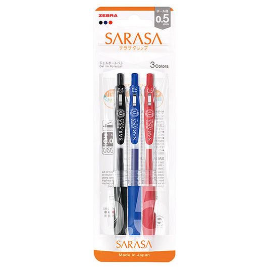 Zebra Sarasa Gel Pen - 3 Color Set