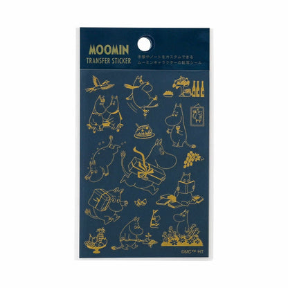 Hightide Moomin Gold Foil Transfer Stickers