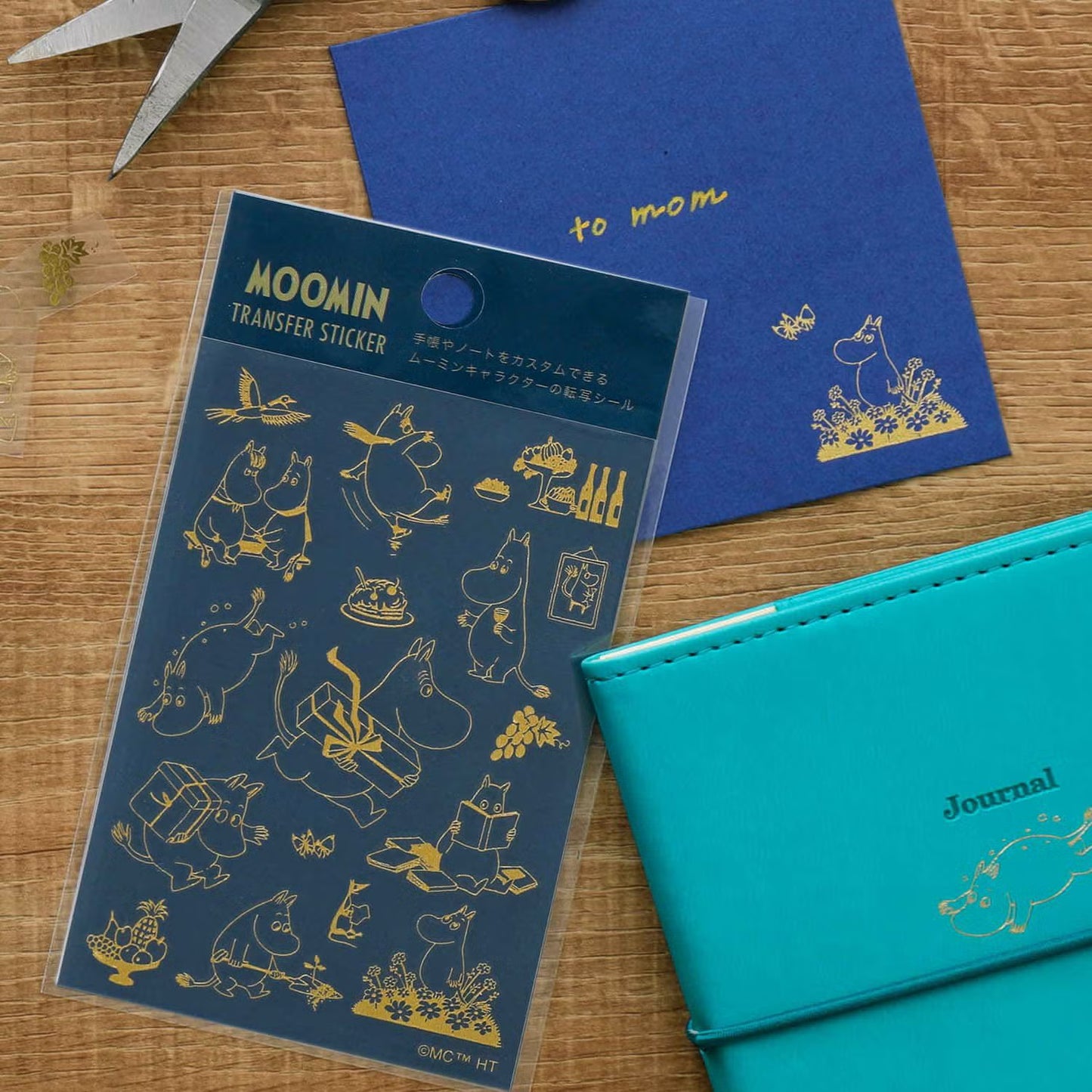 Hightide Moomin Gold Foil Transfer Stickers