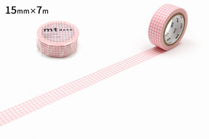 MT Washi Tape - Deco - Sakura Grid (15mm)