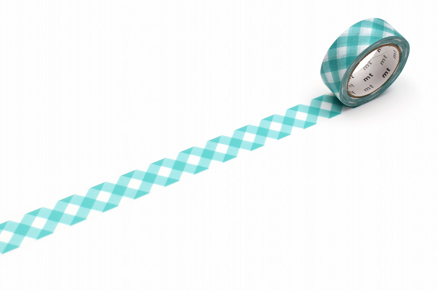 MT Washi Tape - Gingham Check - Green (15mm)