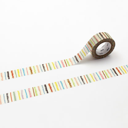 MT Washi Tape - For Kids - Striped (15mm)