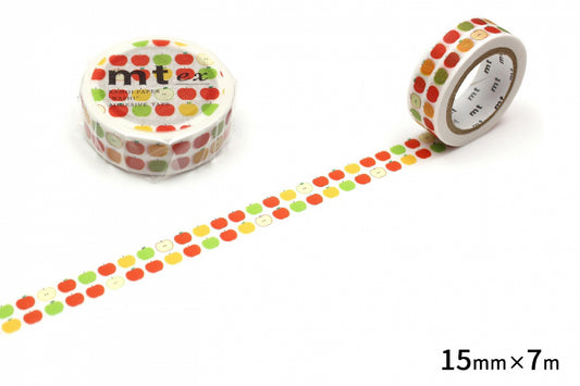 MT Washi Tape - EX - Apple Pattern (15mm)