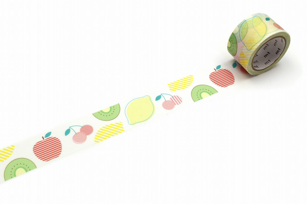 MT Washi Tape - Writing and Drawing - Seasonal Fruits (25mm)