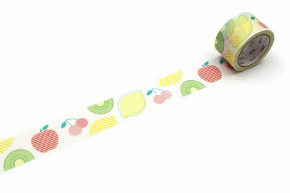 MT Washi Tape - Writing and Drawing - Seasonal Fruits (25mm)
