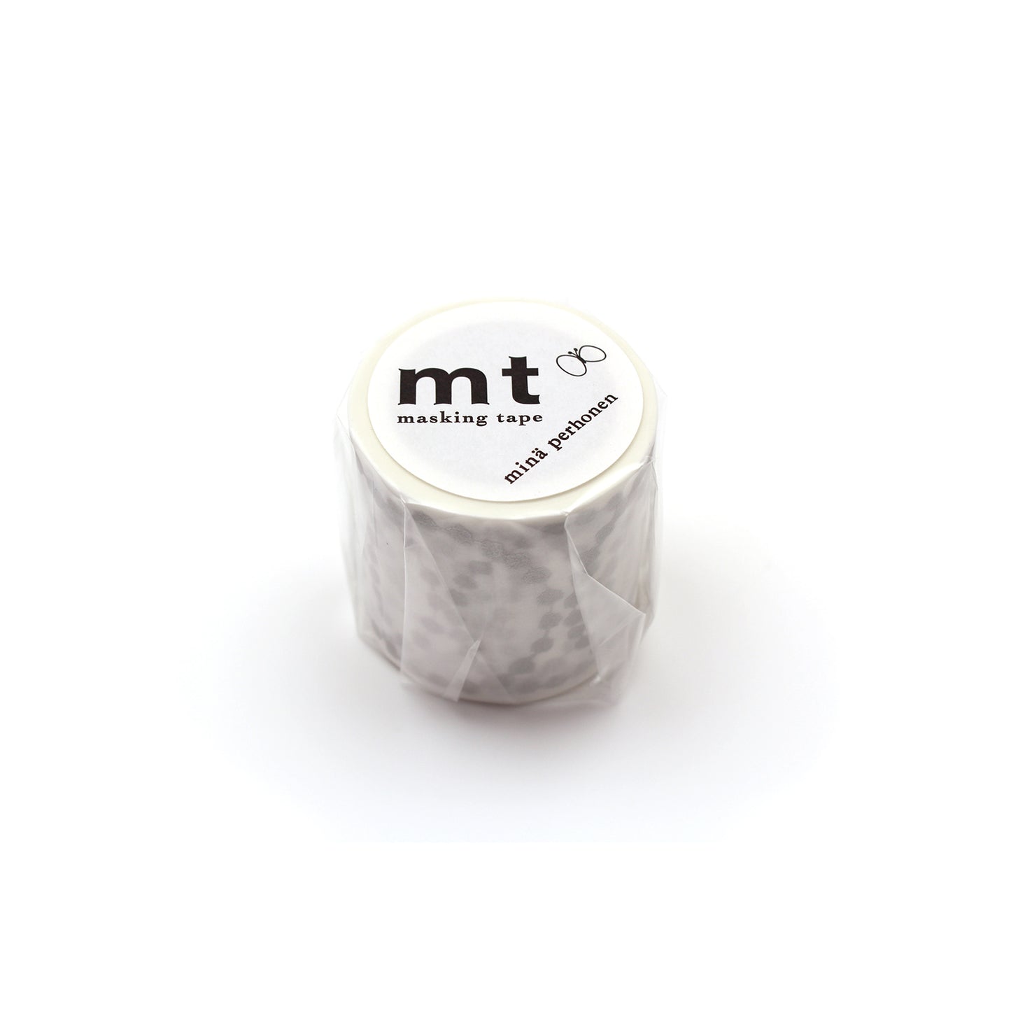 MT Washi Tape - Minä Perhonen - Tambourine Grande Silver (48mm)