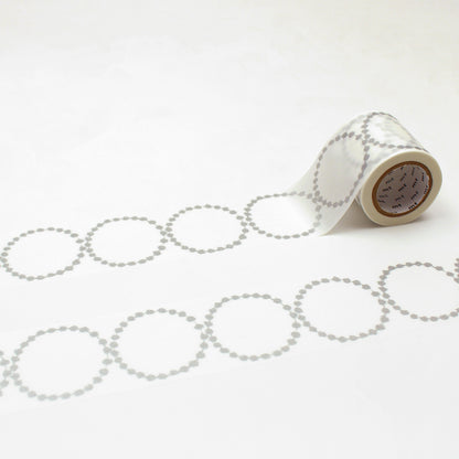 MT Washi Tape - Minä Perhonen - Tambourine Grande Silver (48mm)