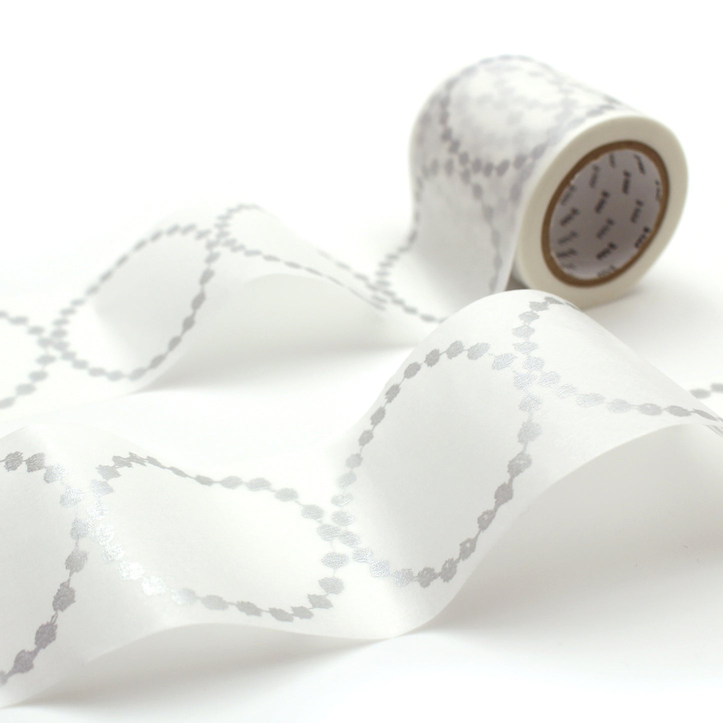 MT Washi Tape - Minä Perhonen - Tambourine Grande Silver (48mm)