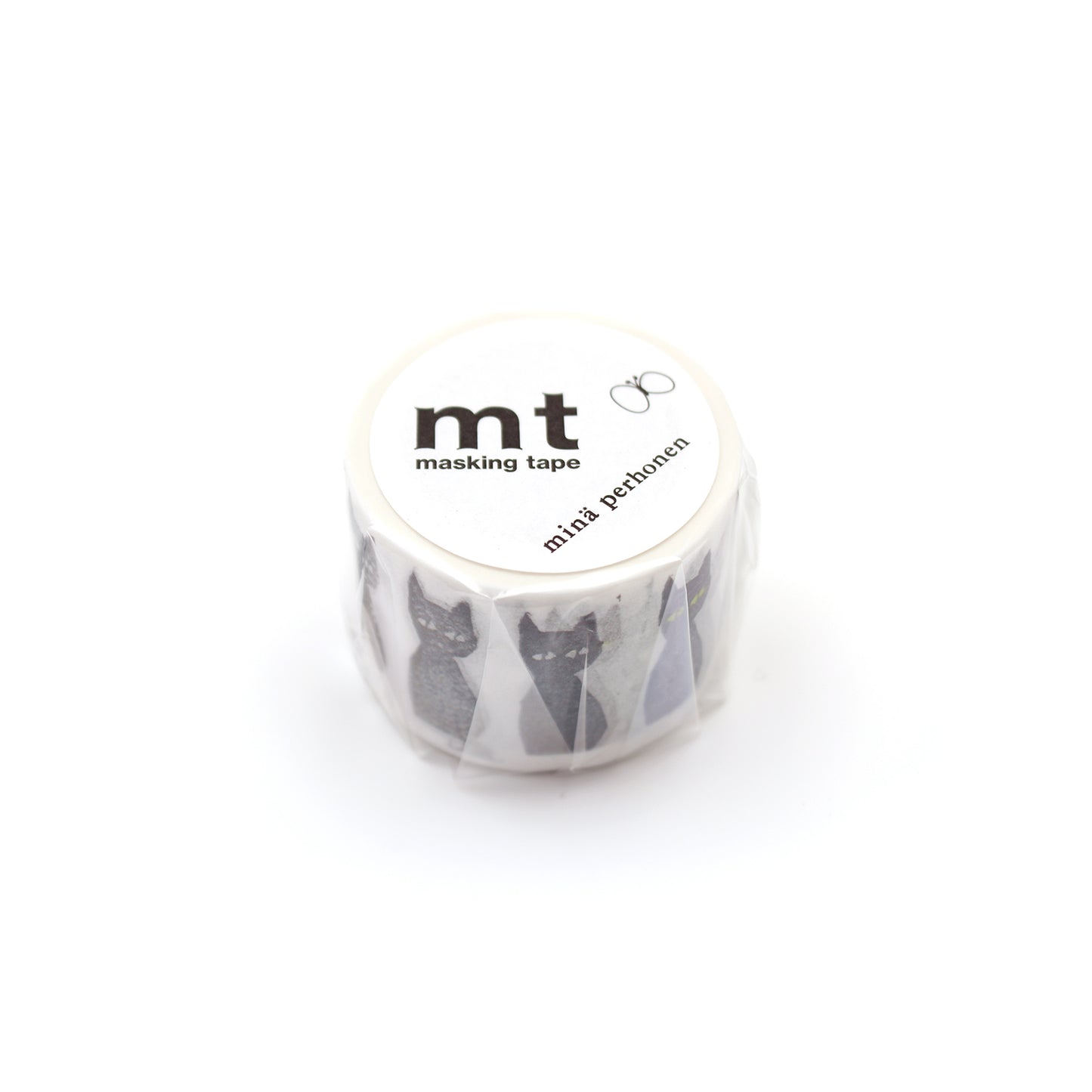MT Washi Tape - Minä Perhonen - Kuro Neko (35mm)