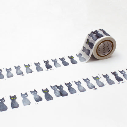 MT Washi Tape - Minä Perhonen - Kuro Neko (35mm)