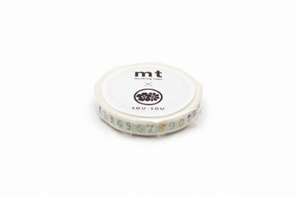 MT Washi Tape - SOUSOU - Flower Numbers (7mm)