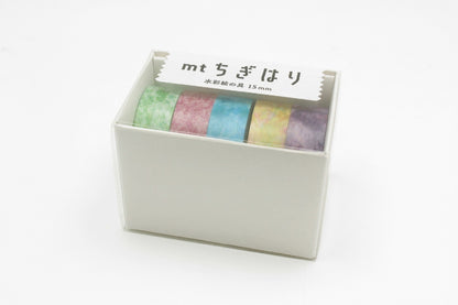 MT Washi Tape - Chigihari - Watercolor Paint Set (Set of 5)