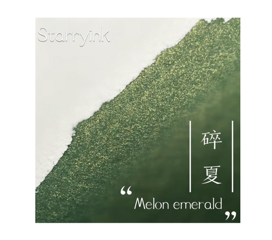 StarryInk Shimmer Ink - Melon Emerald