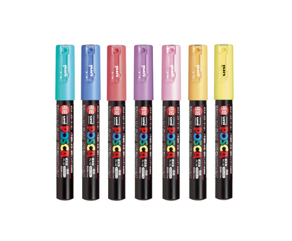 Uni Posca PC-1M Pastel Markers (Extra Fine Tip)