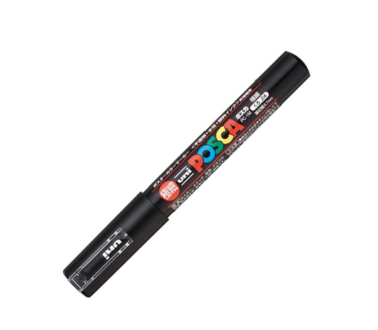 Uni Posca PC-1M Marker - Black (Extra Fine Tip)