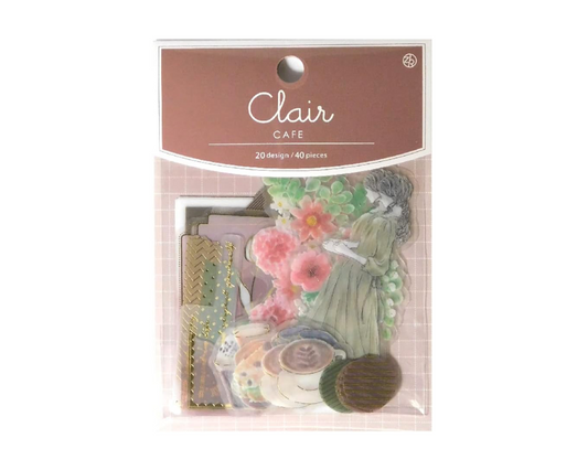 Z&K - Clair Flake Stickers - Cafe