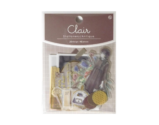 Z&K - Clair Flake Stickers - Antique
