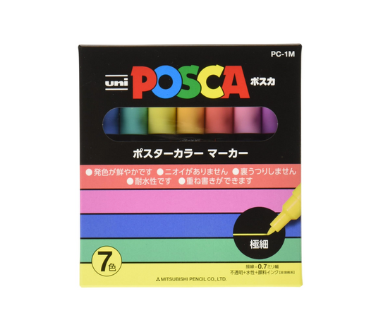 Uni Posca PC-1M Pastel Markers (Extra Fine Tip)