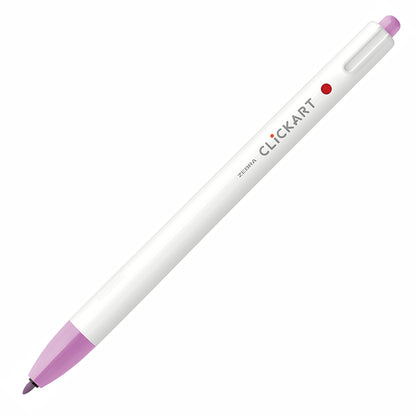 Zebra Clickart Retractable Marker - Bright and Light Colors