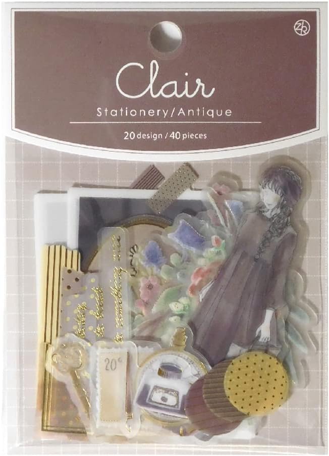 Z&K - Clair Flake Stickers - Antique