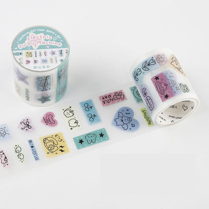 Cardlover - Electric Du-Du Machine PET Glitter Stickers Roll (Die-cut)