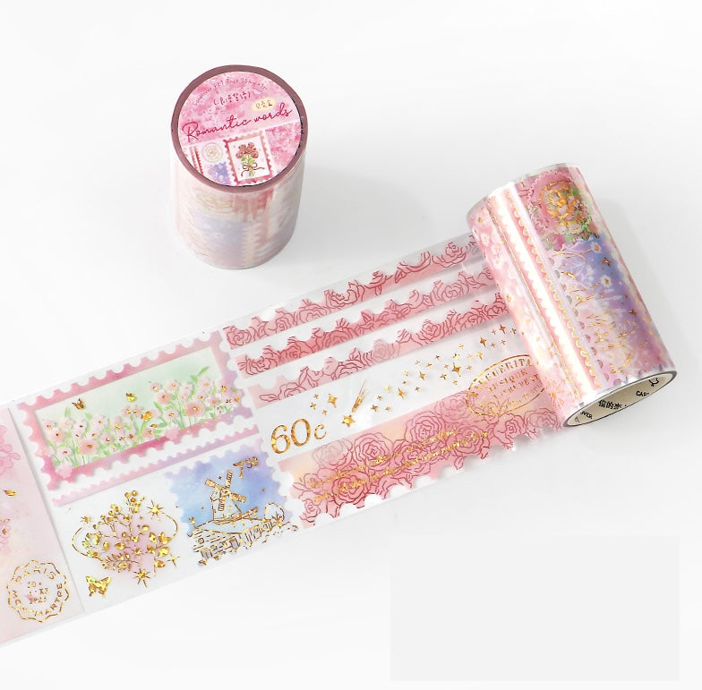 Cardlover - Tracing Gilded Shadows PET Gold Foil Stickers Roll