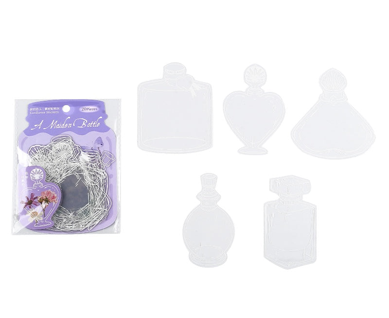Cardlover - World in a Bottle PET Ephemera Stickers