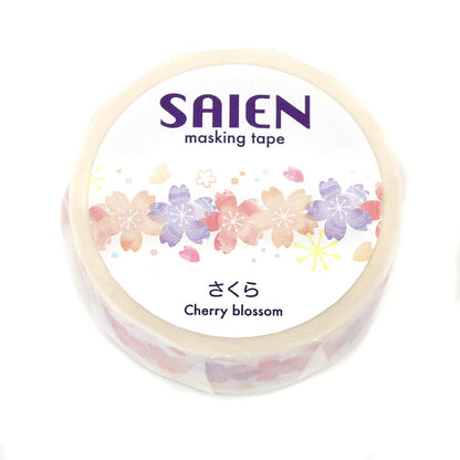 Saien Washi Tape - Cherry Blossom (15mm)