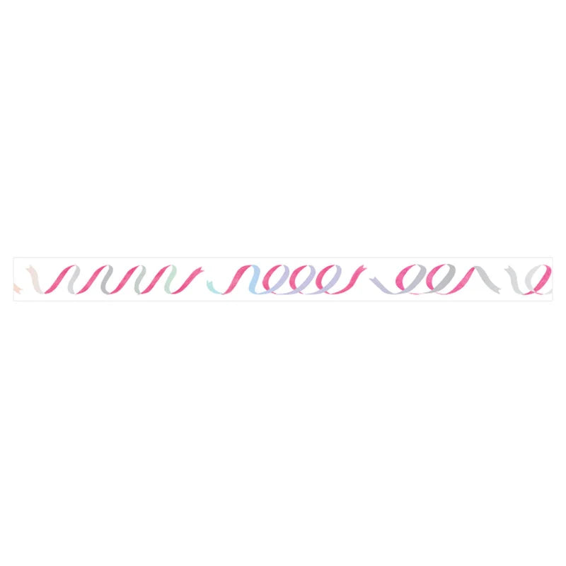 King Jim SODA Transparent Masking Tape - Silver Foil - Ribbon (10mm)