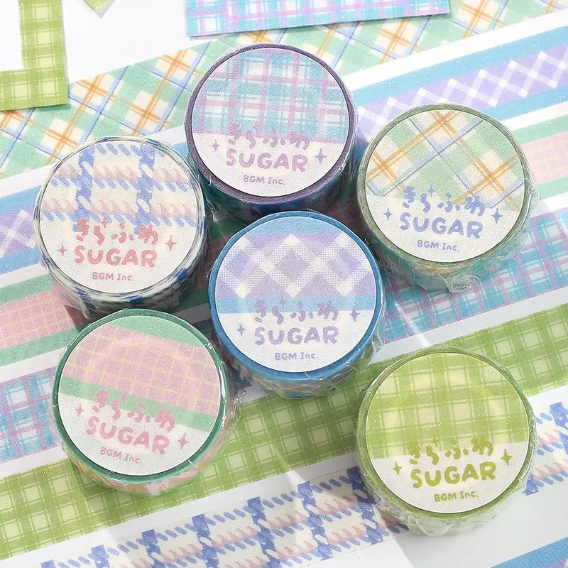 BGM Washi Tapes - Sparkling Sugar Check Series (20mm)