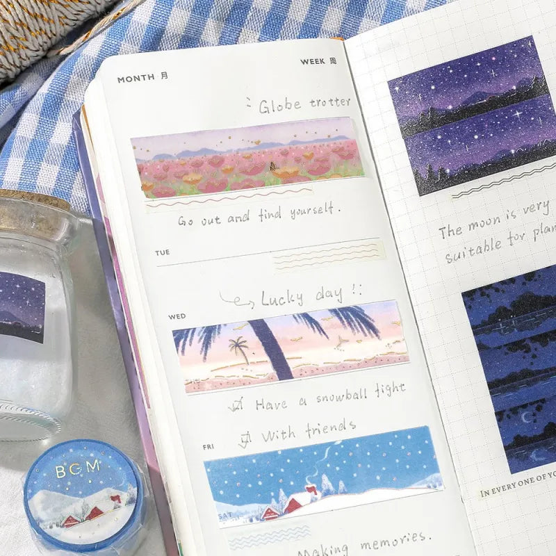 BGM Washi Tapes - Dreamlike Scenery Series (20mm)