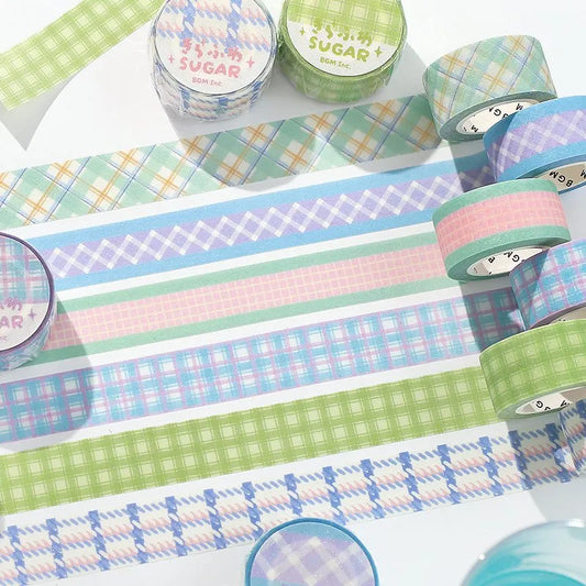 BGM Washi Tapes - Sparkling Sugar Check Series (20mm)