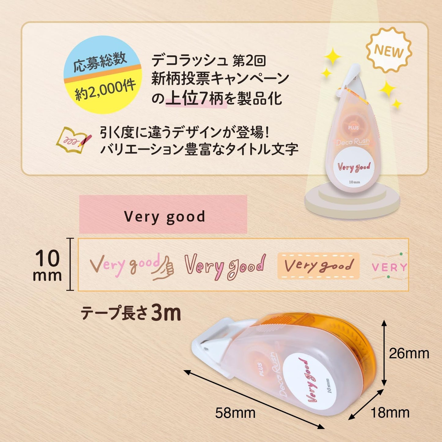 Plus Deco Rush Decorative Tapes