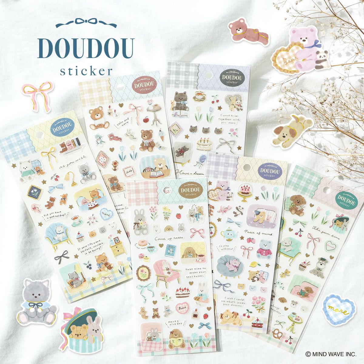 Mind Wave Stickers - Doudou - Puppies