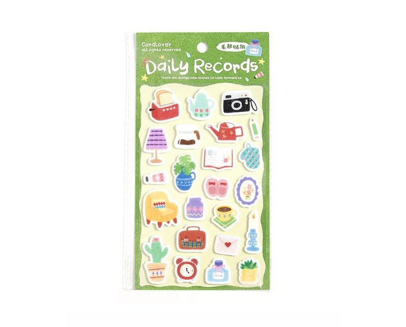 Cardlover - Warm Diary Felt Stickers