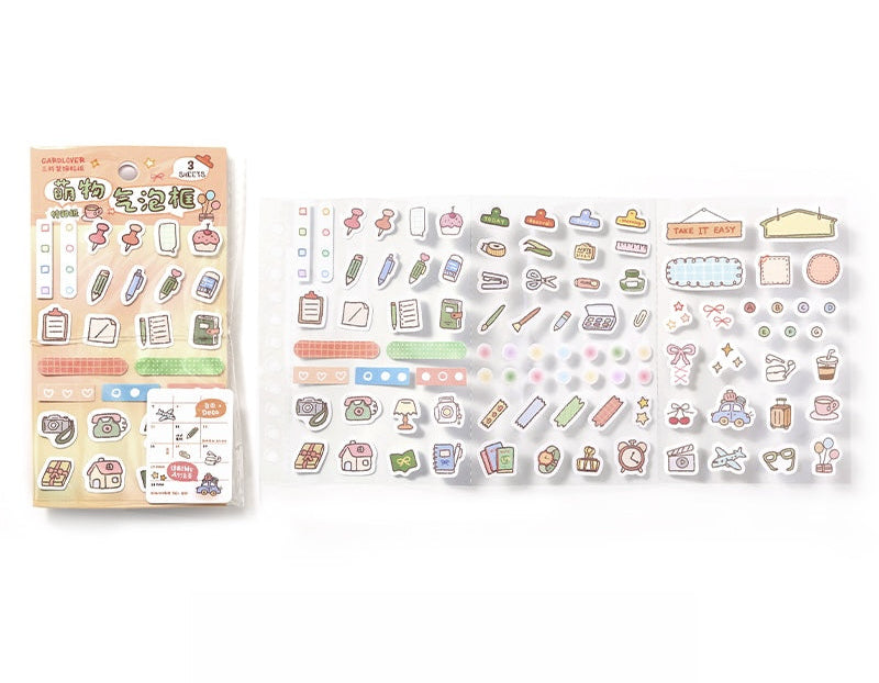 Cardlover - Cute Bubble Box Stickers