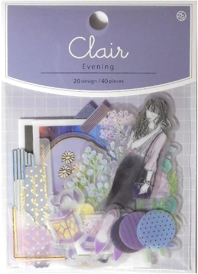 Z&K - Clair Flake Stickers - Evening