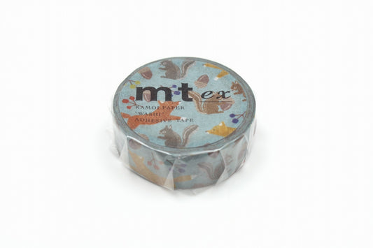 MT Washi Tape - EX - Embroidery Fox & Squirrel (15mm)